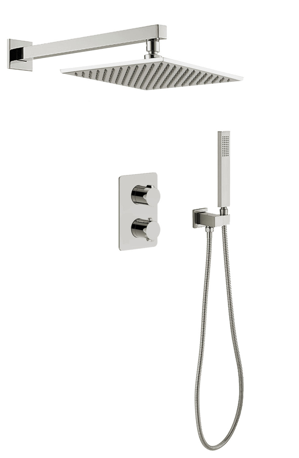 Jasper | Wall Arm Hand Shower Square Plate Set