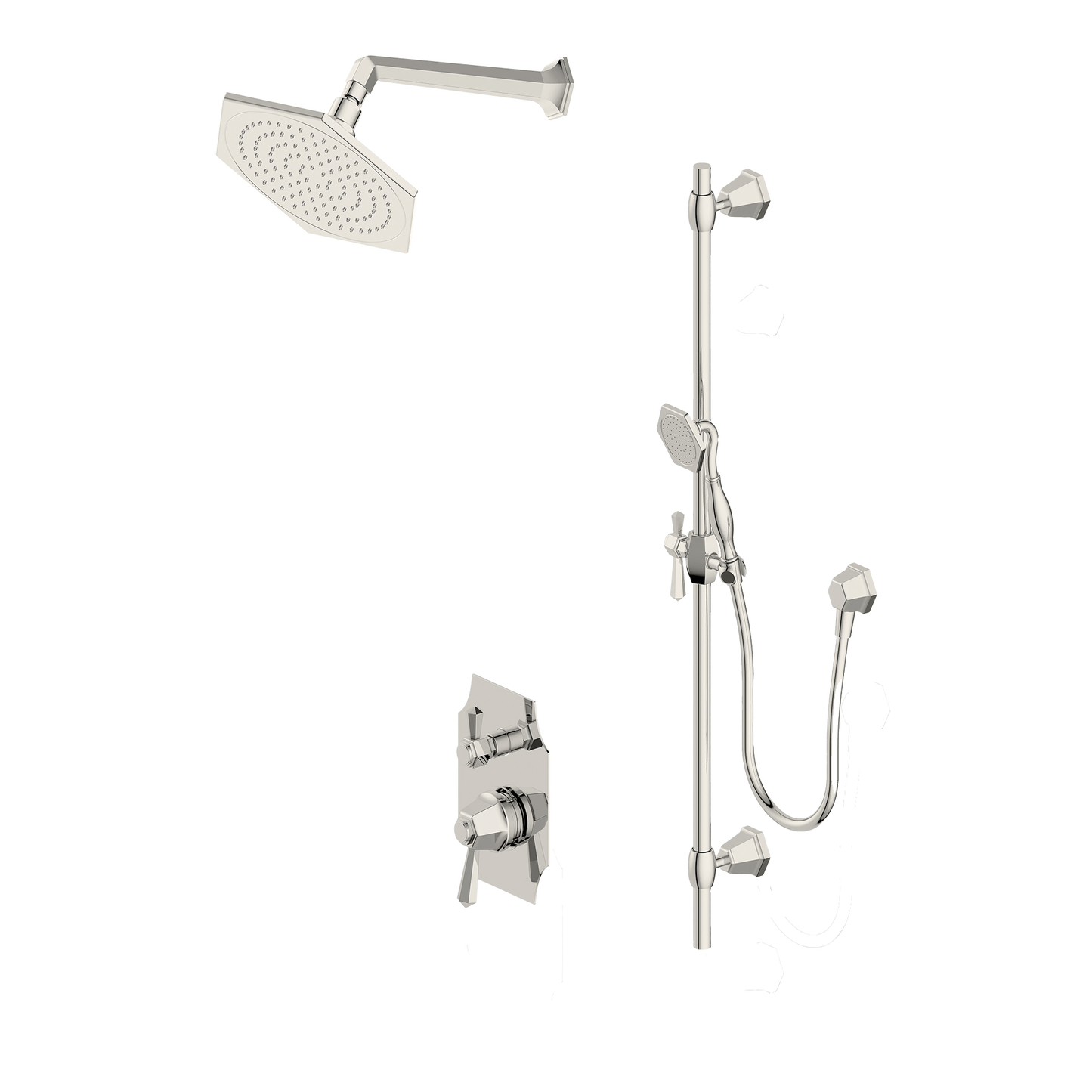 Darcey | Manual Shower Set with Slide Rail Kit