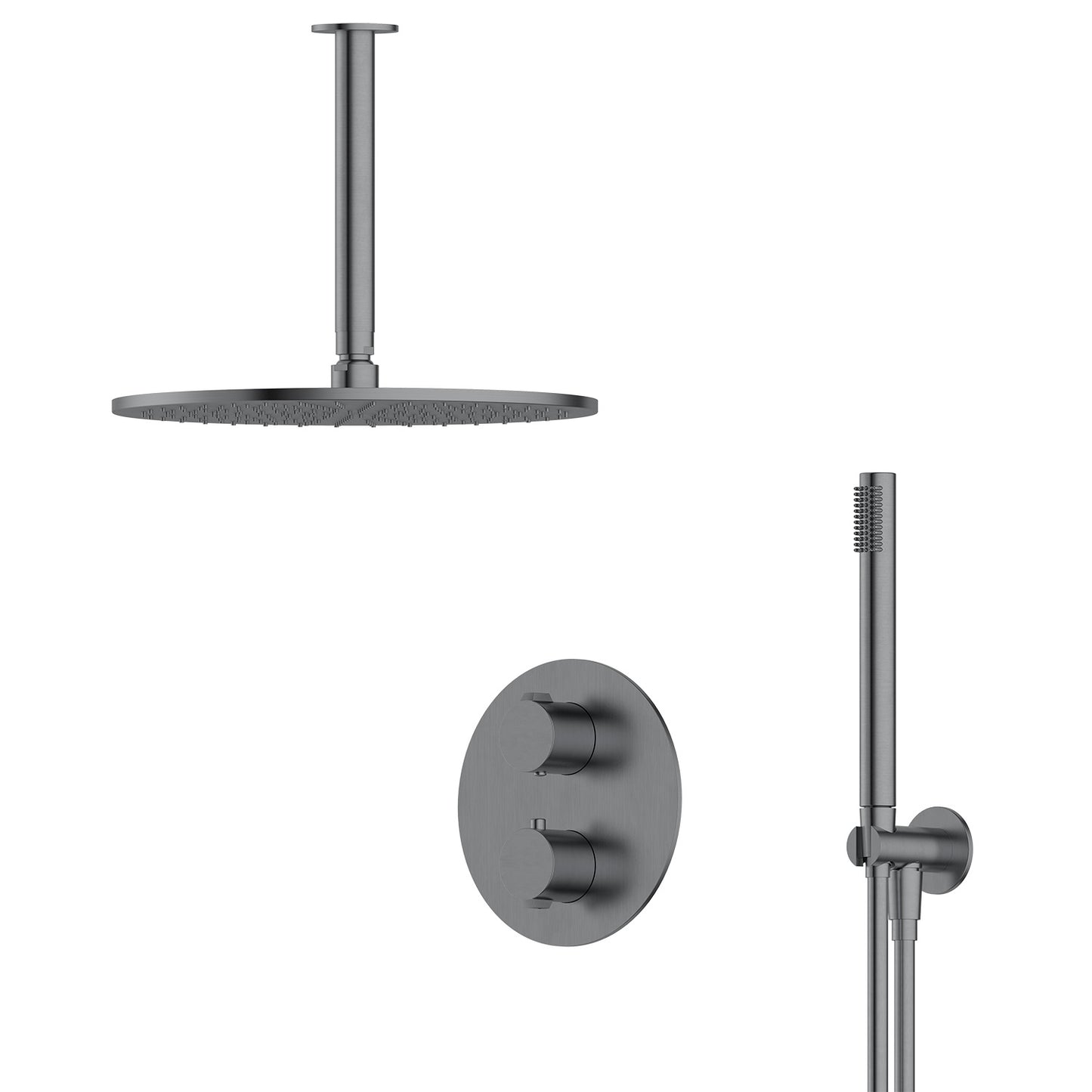 Vienna | 2-Way Valve Ceiling Arm Hand Shower Set