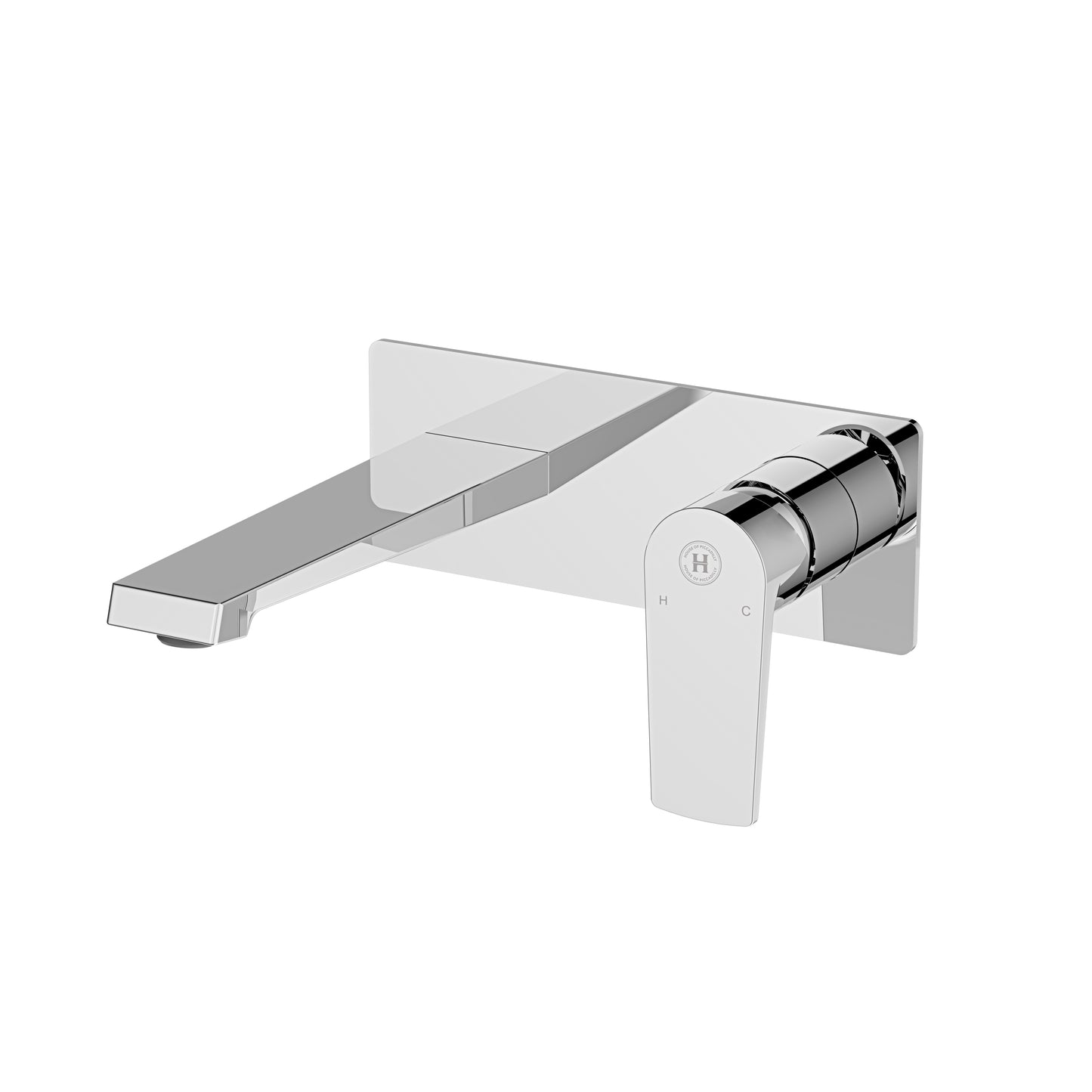 Jasper | 2 Hole Wall Mounted Basin Mixer with Back Plate