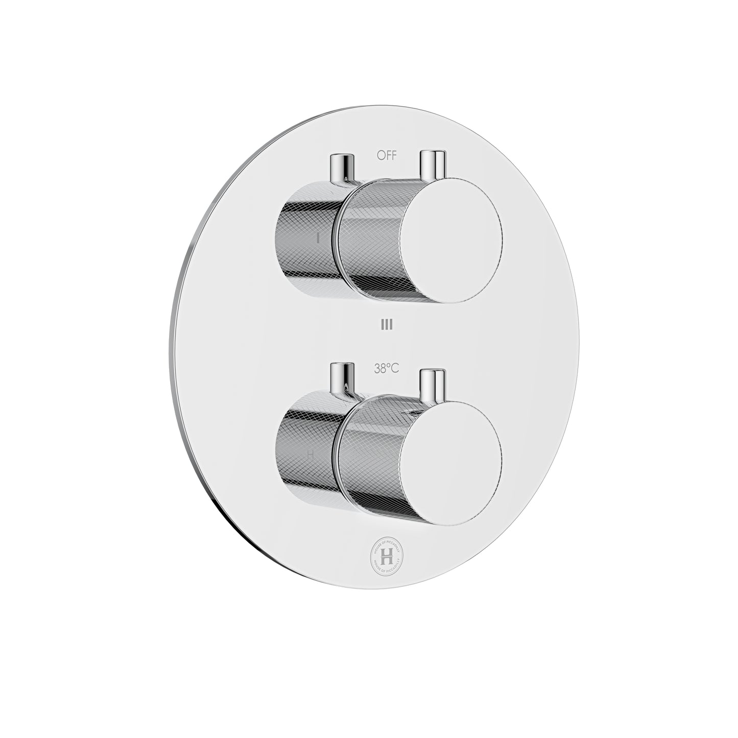 Showering | One/Two/Three-way Concealed Thermostatic Round Shower Valve with Knurled Handles
