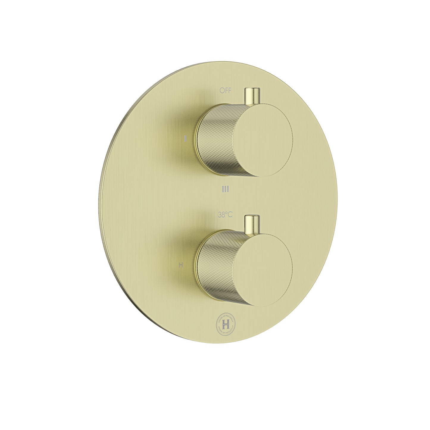 Showering | One/Two/Three-way Concealed Thermostatic Round Shower Valve with Knurled Handles
