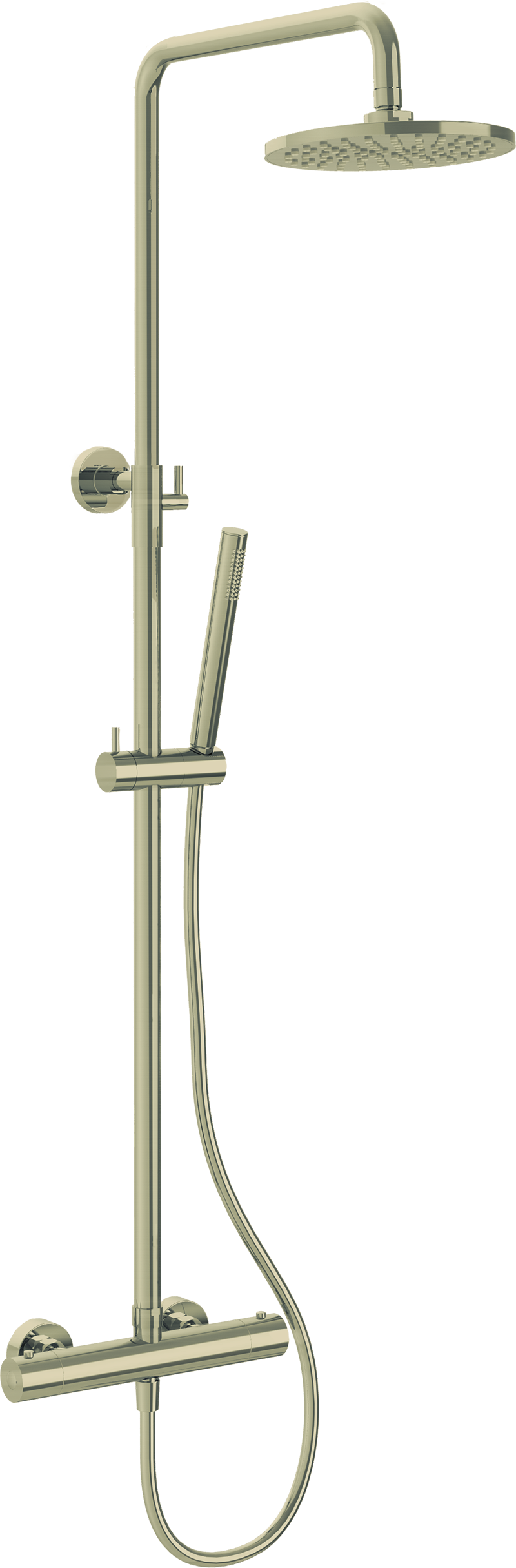 The Harley | Thermostatic Column Shower and Sliding Pencil Handshower