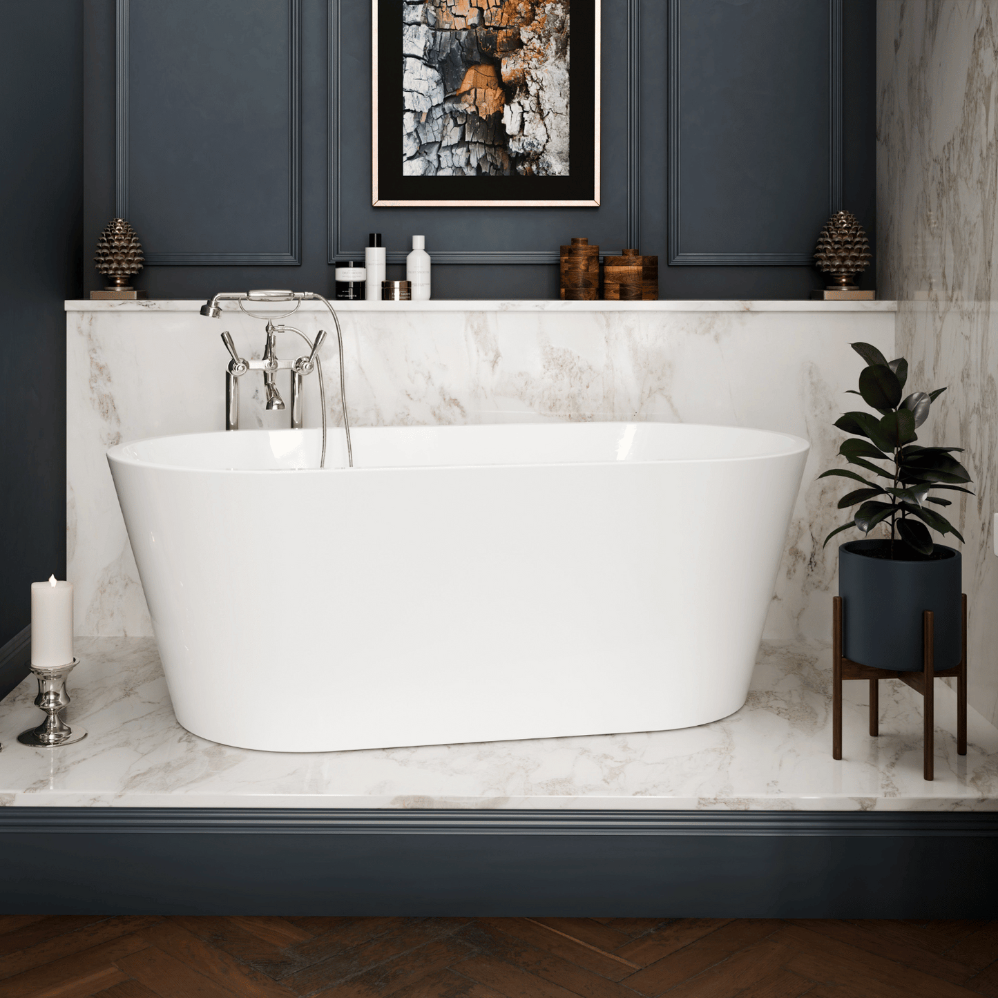 The Saffron | Freestanding Acrylic Bath