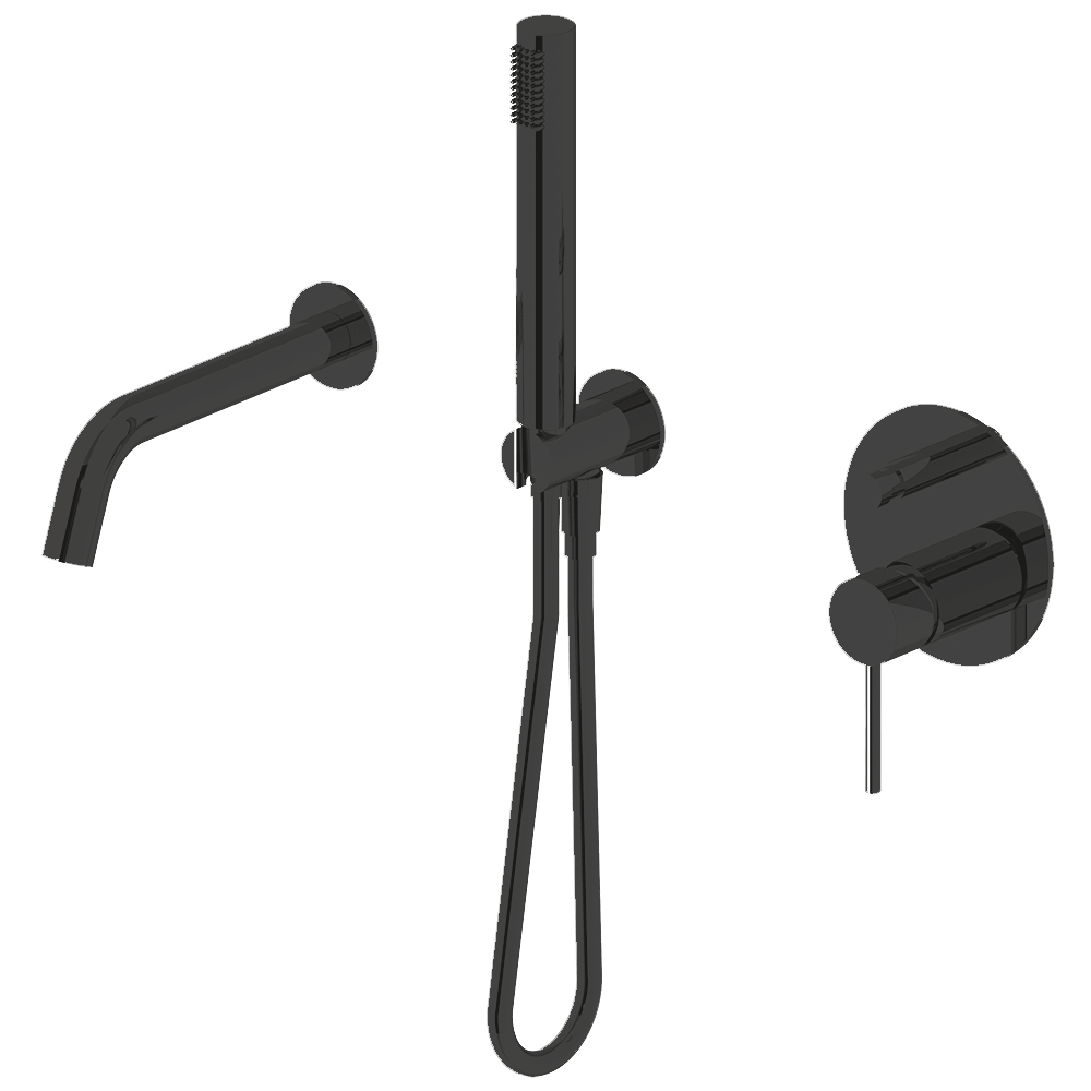 Vienna Smooth | Wall Mounted Bath Mixer with Hand Shower