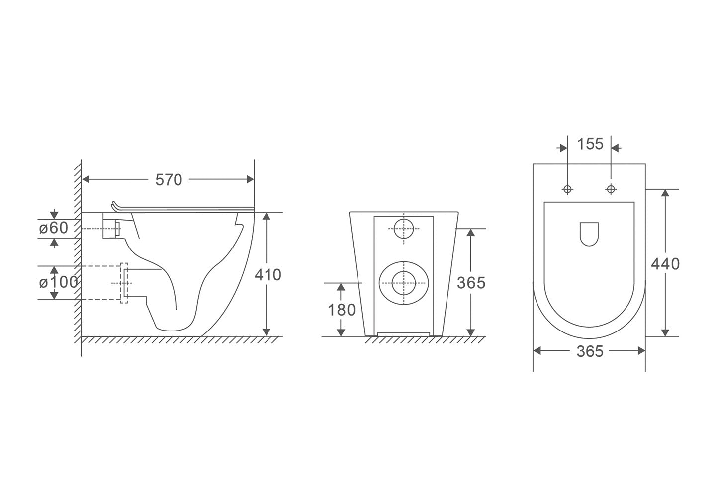 23.c Back to the Wall CycloClean™ WC with Seat