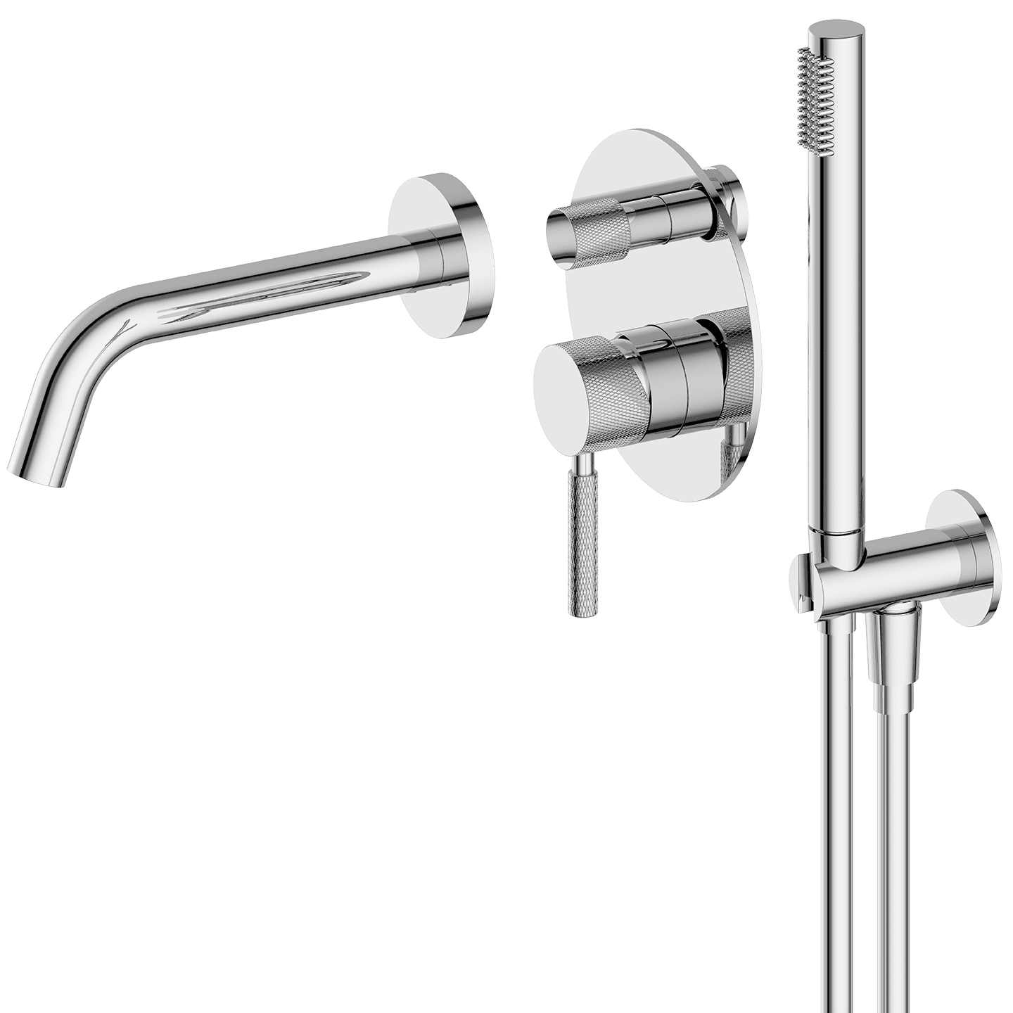 Vienna | Wall Mounted Bath Mixer with Hand Shower