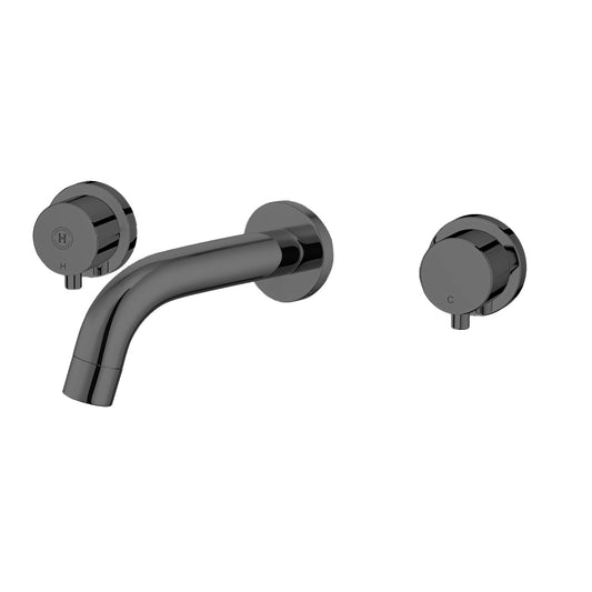 The Sienna | 3 Hole Wall Mounted Basin Mixer Short Projection