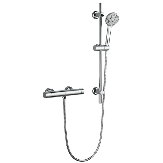 The Harley | Exposed Thermostatic Shower Set with Rain Sliding Rail