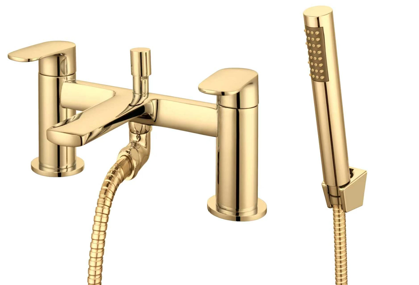 The Harley | 2 Hole Deck Mounted Bath Filler with Hand Shower