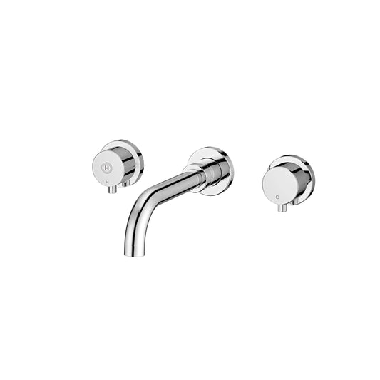 Elysha | 3 Hole Wall Mounted Basin Mixer