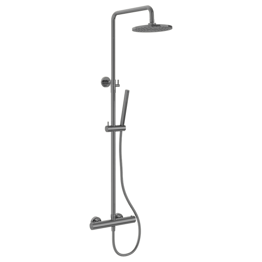 The Harley | Thermostatic Column Shower and Sliding Pencil Handshower