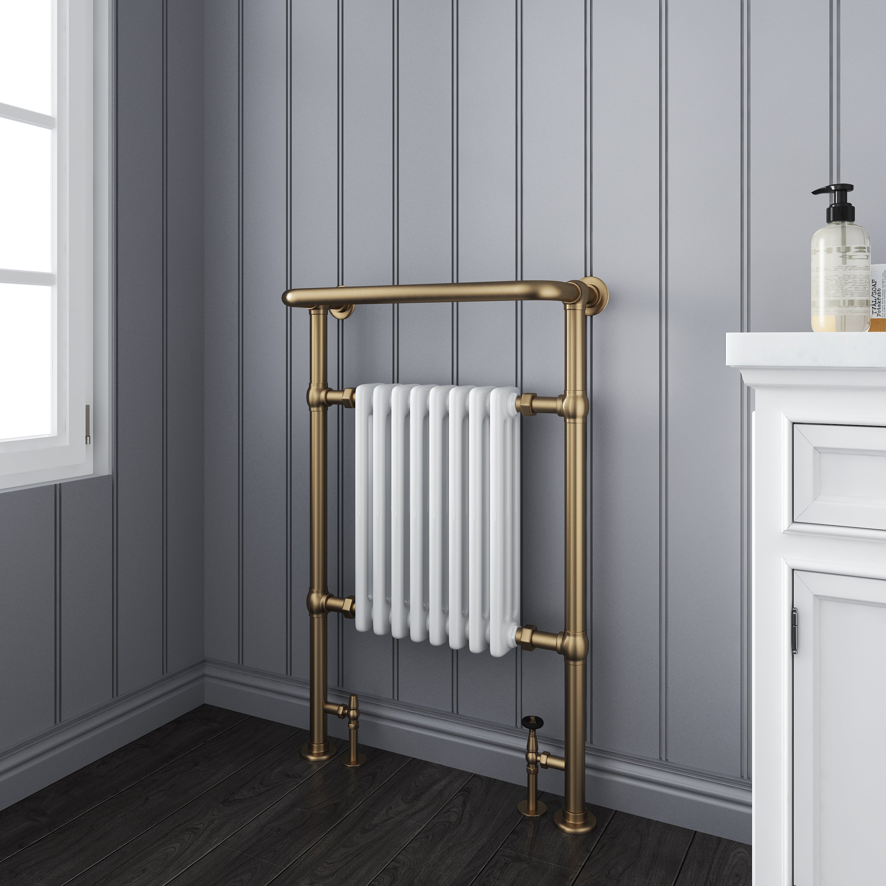 The Iris | Traditional Towel Rail Radiator – www.Houseofpiccadilly.com
