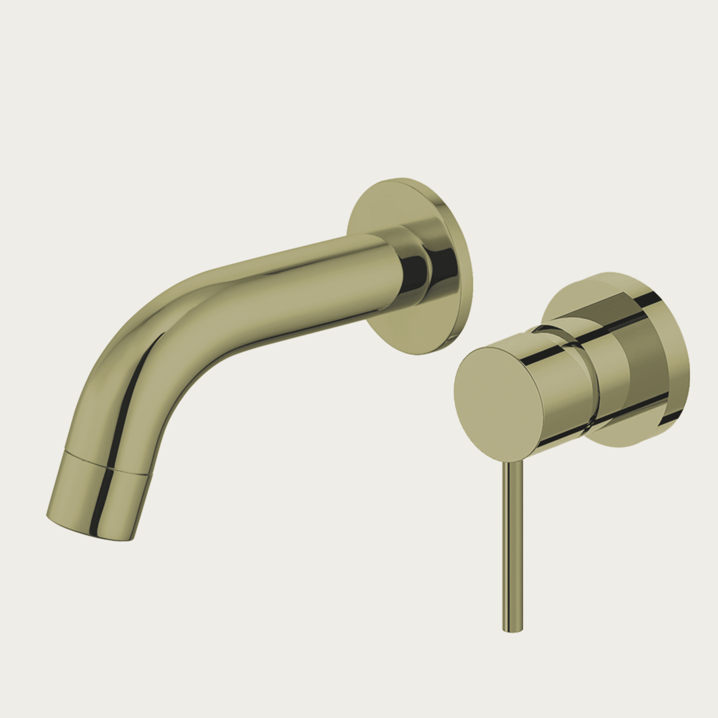 Vienna Smooth | Wall Mounted Short Projection Basin Mixer with Lever