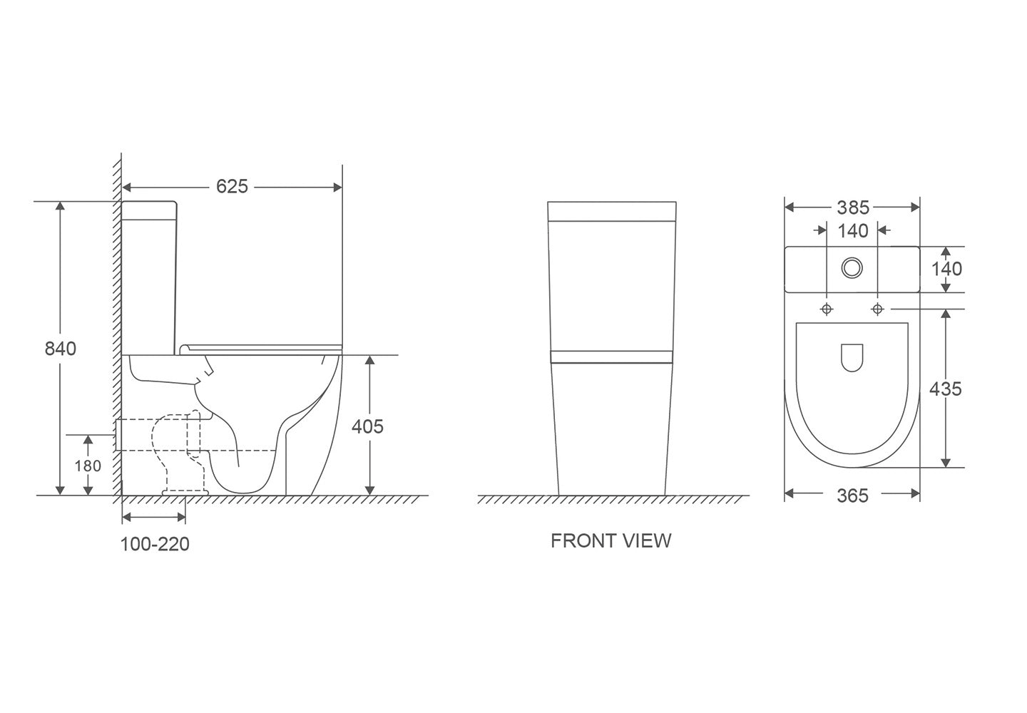 23.c Close Coupled CycloCleanTM WC Set with Seat