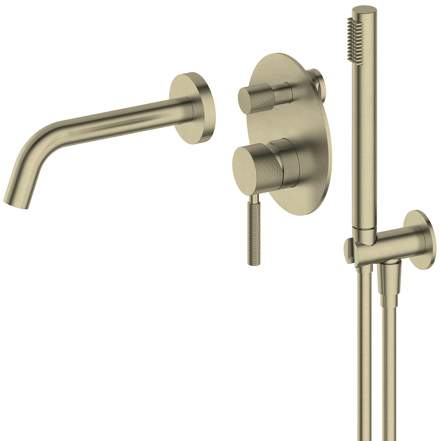 Vienna | Wall Mounted Bath Mixer with Hand Shower